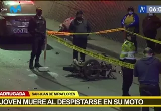 SJM: Joven muere al despistarse en su motocicleta en la parte baja del Puente Alipio Ponce