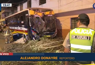 San Juan de Miraflores: Un muerto dejó el despiste de un bus