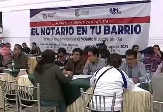 San Juan de Miraflores: Colegio de Notarios de Lima realizan campaña informativa gratuita