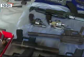 San Juan de Miraflores: Policía intervino arsenal clandestino de armas 