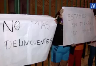 San Juan de Miraflores: Protestan ante ola de asaltos 