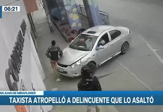 San Juan de Miraflores: Taxista atropelló a ladrón que lo asaltó