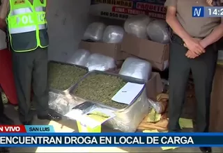 San Luis: Policía Nacional encontró droga en local de carga 