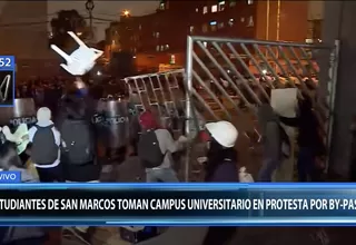 San Marcos: estudiantes toman campus universitario en protesta por bypass
