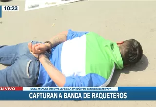 San Martín de Porres: Capturan a dos presuntos raqueteros en la Av. Los Alisos