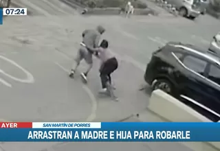 San Martín de Porres: Delincuente arrastró a madre e hija para robar un celular