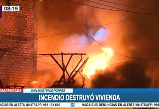 San Martín de Porres: Familia perdió todo tras incendio en su vivienda