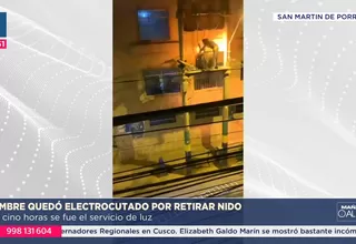 San Martín de Porres: Hombre recibió descarga eléctrica por retirar nido de palomas