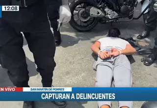 San Martín de Porres: Policía Nacional capturó a dos raqueteros en la avenida Perú