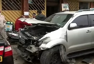San Miguel: conductor se queda dormido y causa accidente