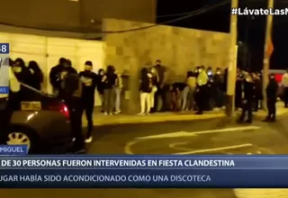 San Miguel: Unas 30 personas fueron intervenidas en fiesta clandestina
