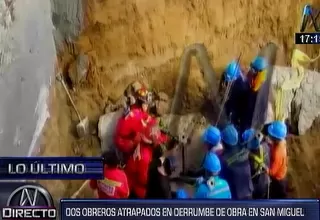 San Miguel: tres obreros atrapados en derrumbe de obra en colegio
