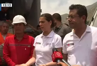Santa Rosa de Quives: Ministros informaron que ayuda humanitaria llega en helicóptero a Arahuay