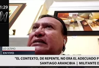 Santiago Arancibia: Por descuido envié el mensaje al ministro Incháustegui