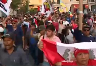 Se registra manifestación en el Centro de Lima