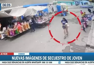 Secuestro en Comas: Revelan nuevas imágenes del rapto de hija de empresaria