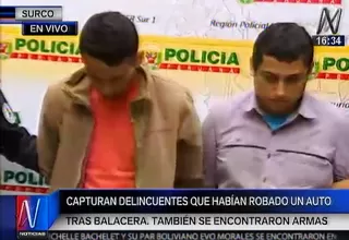 Panamericana Sur: delincuentes fueron capturados en medio de balacera