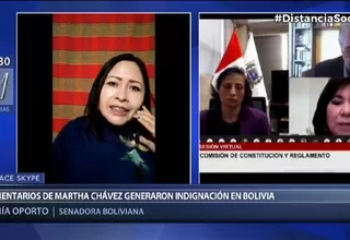 Senadora de Bolivia sobre Martha Chávez: Si quiere disculparse que lo haga de forma sincera y no con cálculos políticos