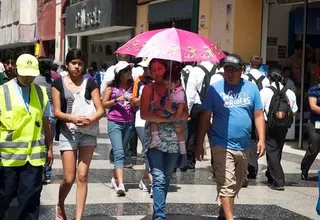 Senamhi: Altas temperaturas van a continuar incrementándose en Lima