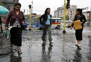 Senamhi pronostica que lloviznas persistirán esta semana en Lima