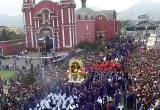 Señor de los Milagros: imagen recorrió las calles del Cercado de Lima