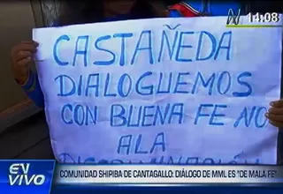 Shipibos de Cantagallo: diálogo con la Municipalidad de Lima "no es de buena fe"