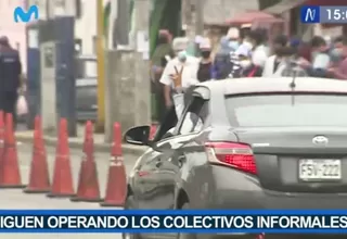 Continúan operando los colectivos informales en Lima