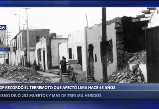 Se cumplen 45 años del último terremoto que afectó a Lima