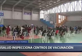 SuSalud inspecciona centros de vacunación en San Martín de Porres