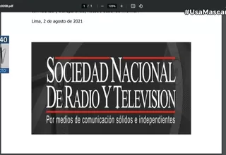 La SNRTV pide a Pedro Castillo que se permita participación de la prensa en actividades