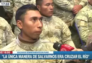 Soldado sobreviviente en Puno: “La única manera de salvarnos era cruzar el río”