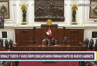 Sonaly Tuesta y Hugo Ñopo descartaron formar parte del nuevo gabinete ministerial