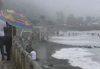 Sorpresiva lluvia y neblina se reporta en la Costa Verde