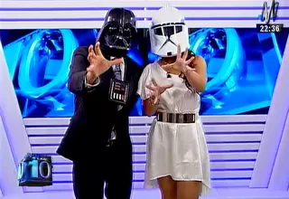 Star Wars: Fernanda Kanno y Erick Osores salieron en pantalla con trajes de la saga