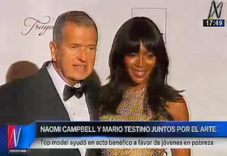Supermodelo Naomi Campbell participó en obra benéfica en Lima