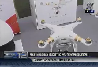 Surco: 10 drones y un helicóptero reforzarán seguridad en el distrito