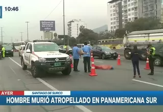 Surco: Hombre murió atropellado en la Panamericana Sur por auto que se dio a la fuga 
