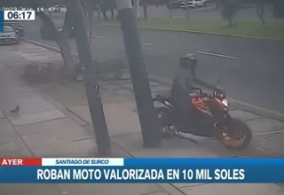 Surco: Sujeto robó moto valorizada en más de 10 mil soles