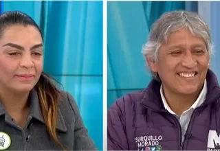 Surquillo: candidatos a la alcaldía María Bustamante y Jhonny Fernández exponen propuestas 