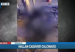 Surquillo: Cuerpo calcinado de un hombre fue hallado en la calle San Lorenzo 