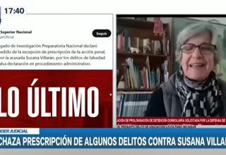 Susana Villarán: Poder Judicial rechaza prescripción de algunos delitos