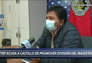 Sutep acusó al presidente Pedro Castillo de promover la división del magisterio
