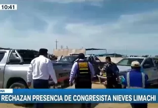 Tacna: Pobladores rechazaron la presencia de congresista Nieves Limachi