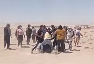 [VIDEO] Tacna: Se enfrentaron con palos y piedras por terrenos cerca de la frontera con Chile