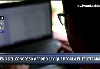 Teletrabajo: Congreso aprobó ley que regula modalidad laboral