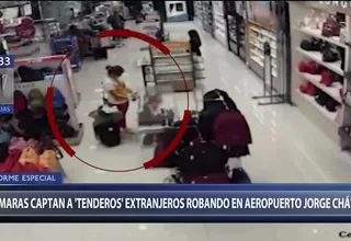'Tenderos' extranjeros son captados robando en el aeropuerto Jorge Chávez