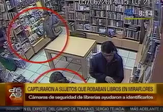 Detienen a tenderos de librerías en Miraflores