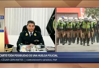 César Cervantes descarta toda posibilidad de una huelga policial