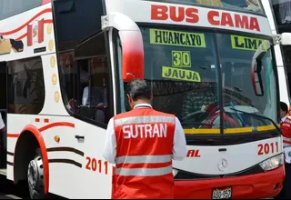 Buses parten del terminal Yerbateros bajo supervisión de la Sutran