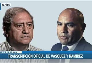 Transcripción oficial de Jesús Vásquez y Joaquín Ramírez